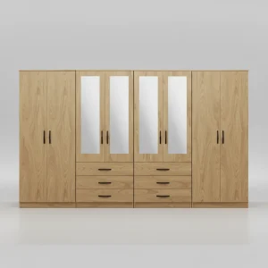 4-HALF MIRROR WITH 6-BOTTOM DRAWERS