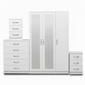 2-FULL MIRROR 3 DOOR WARDROBE (Assembled)